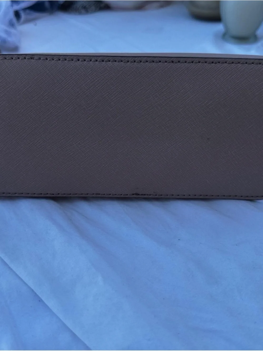 Michael Kors Light Pink Saffiano Crossbody Bag with Gold Hardware